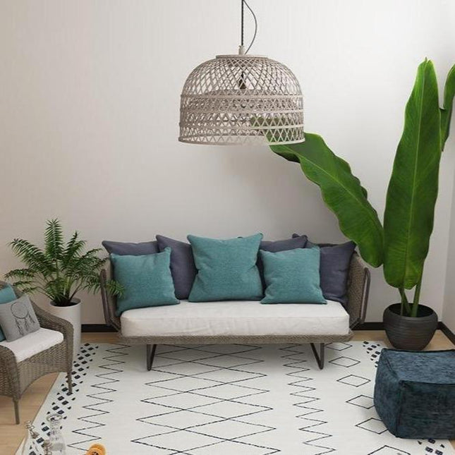 Stort gulvtæppe i berber stil