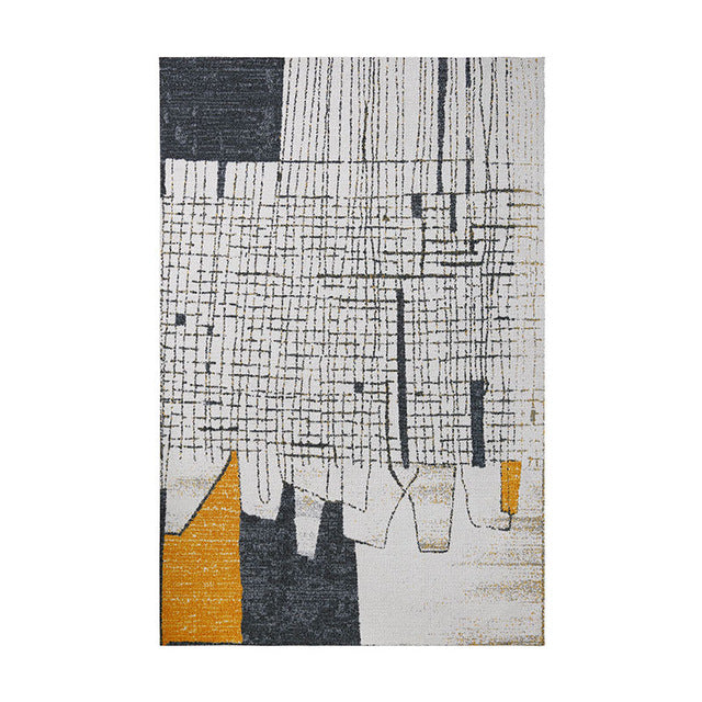 Moderne gråt tæppe i skandinavisk design