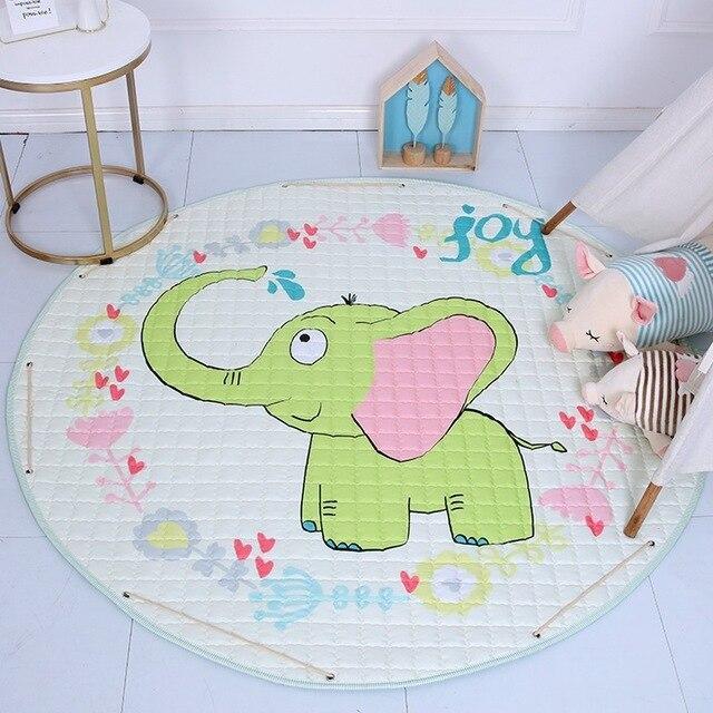 Sødt legetæppe til baby med elefant