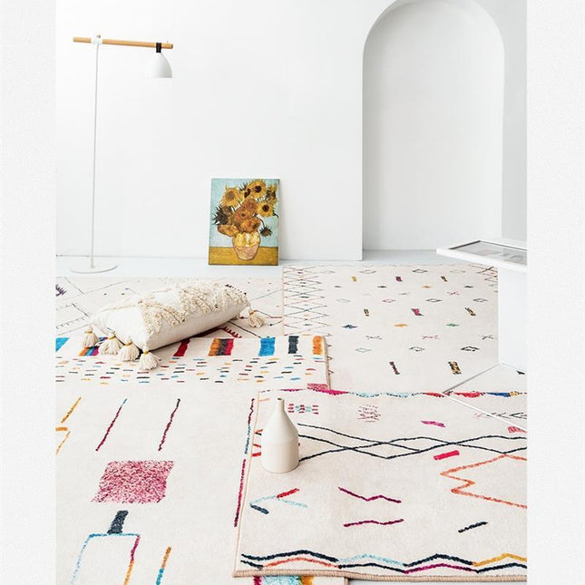 Autentisk hvidt marokkansk berber tæppe