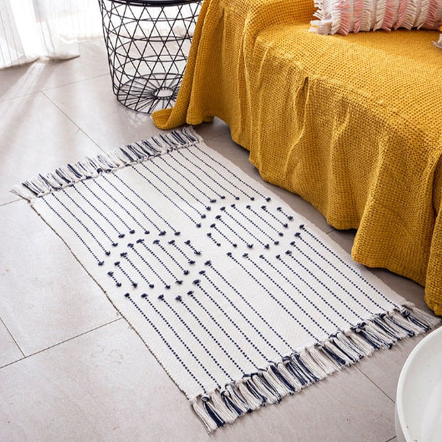 Tæppe i berber-stil med frynser