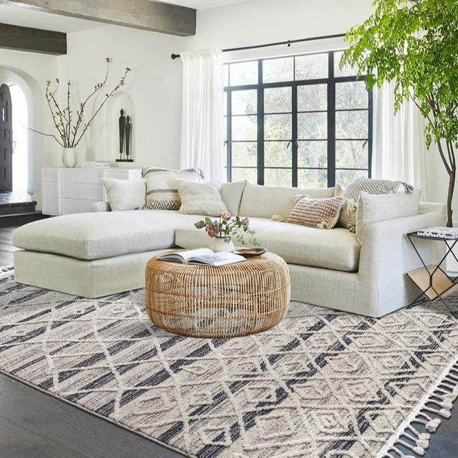 Tykt og blødt berber gulvtæppe