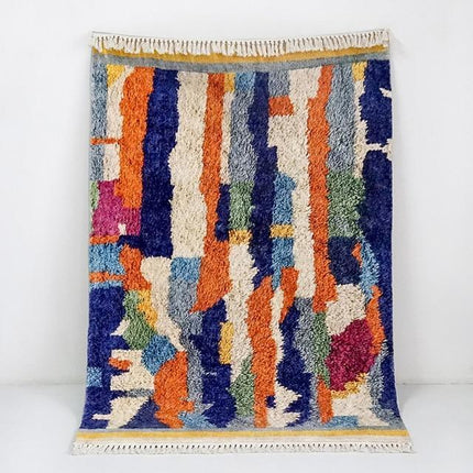 Berbertæppe til spisestuen med frynser