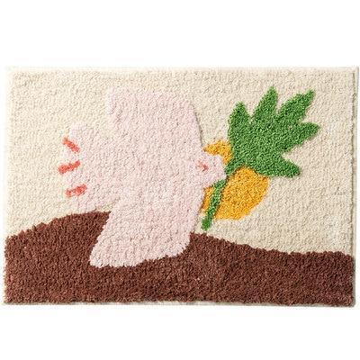 Bademåtte med due og ananas