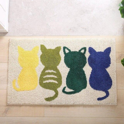 Sjov bademåtte med katte motiv