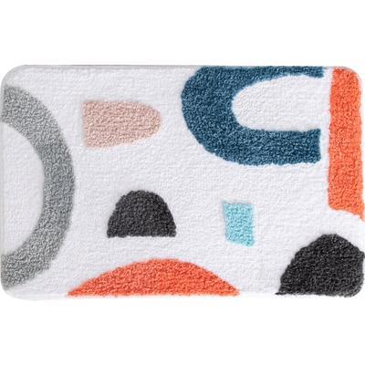 Bademåtte med kunstnerisk abstrakt design