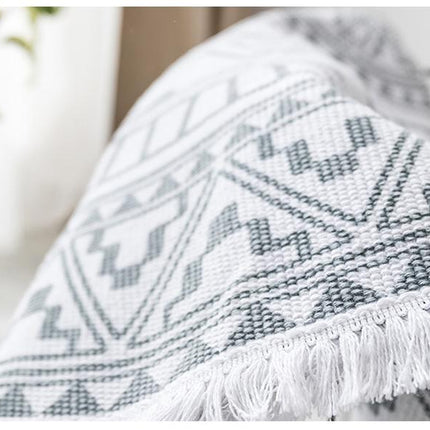 Rundt gulvtæppe til soveværelset