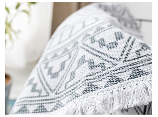 Rundt gulvtæppe til soveværelset