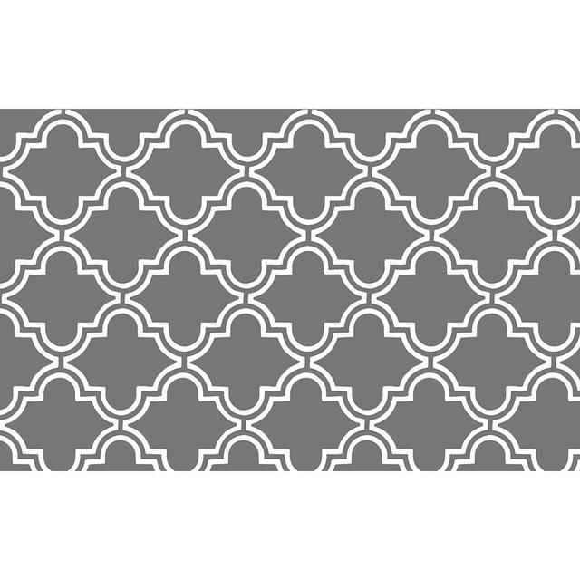 Elegant køkkenmåtte med marokkansk mønster