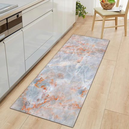 Køkkenmåtte med moderne marmor look
