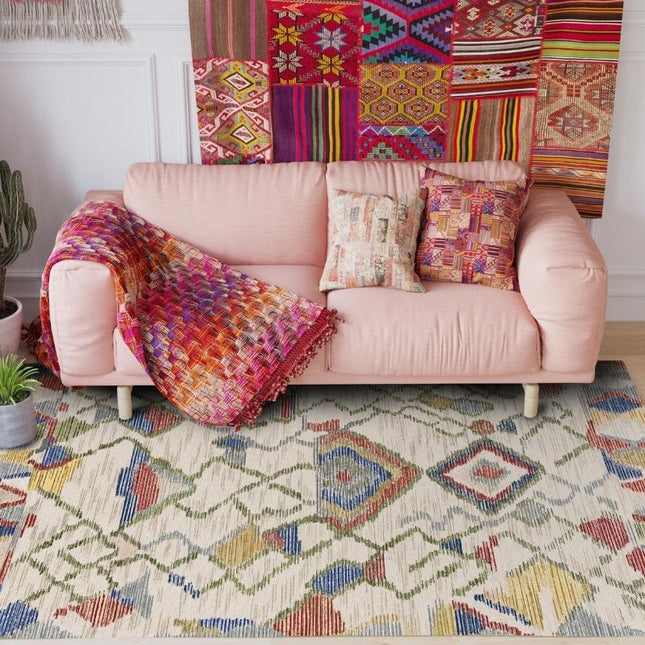 Moderne gulvtæppe i berber stil