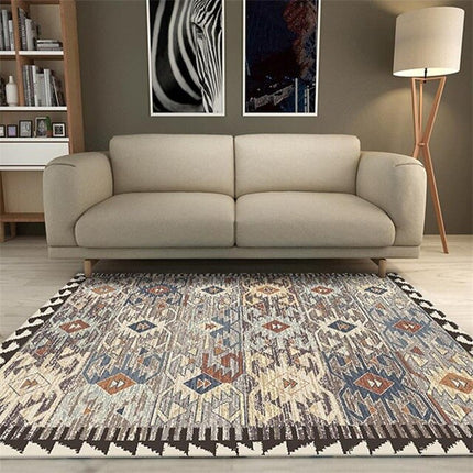 Etnisk afrikansk inspireret gulvtæppe