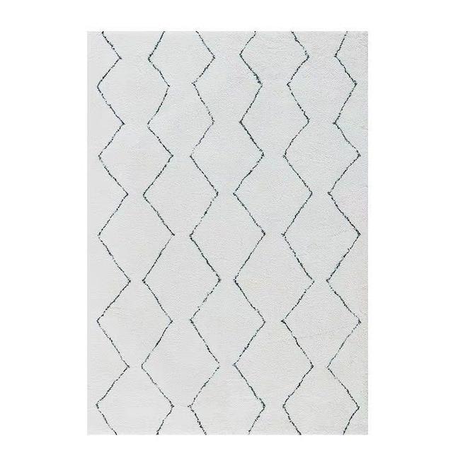 Uld gulvtæppe i berber stil