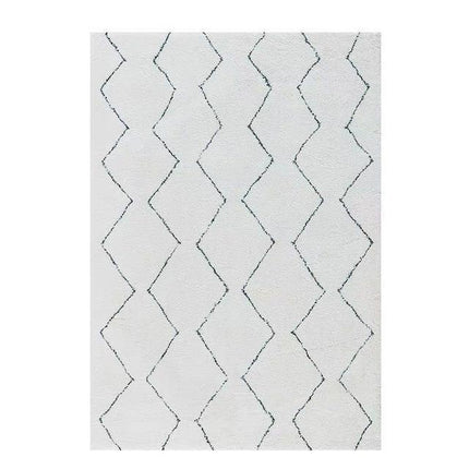 Uld gulvtæppe i berber stil