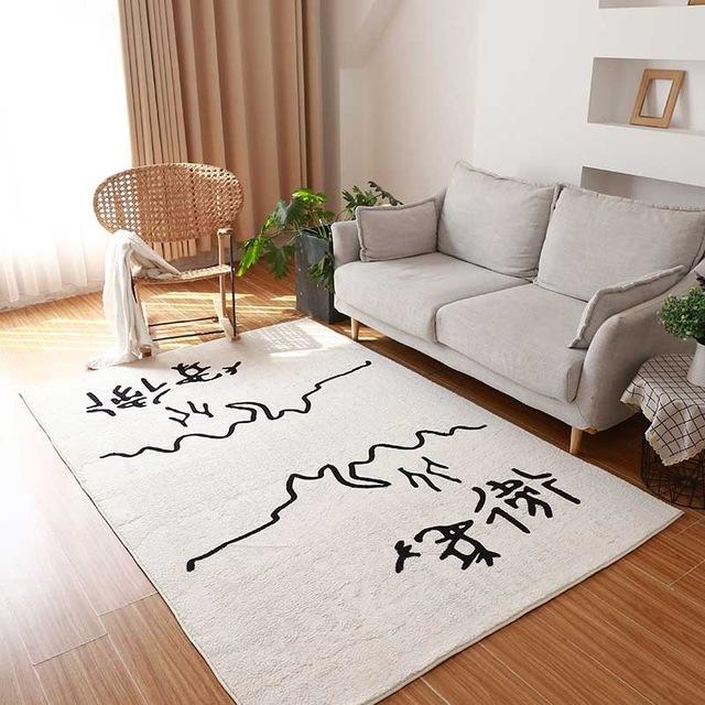 Gulvtæppe med marokkansk mønster