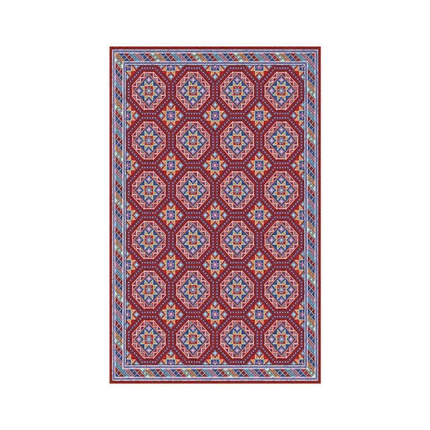 Mangefarvet design gulvtæppe med mønster