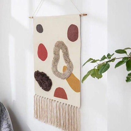 Boheme vægtæppe med abstrakt design