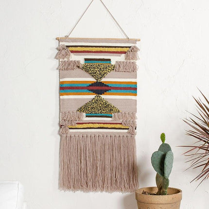 Vægtæppe med jungle-inspireret mønster