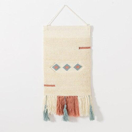 Farverigt vægtæppe i mexicansk stil