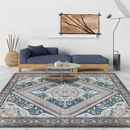 Blåt og grønt persisk tæppe