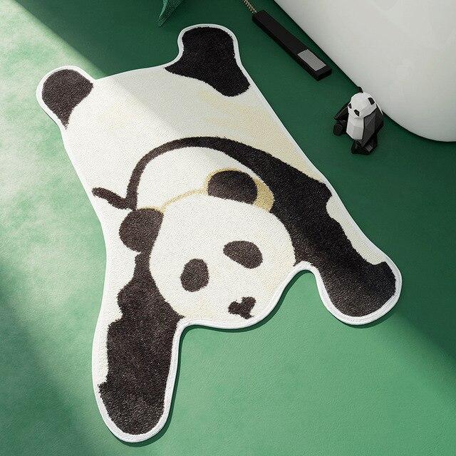 Sød bademåtte formet som panda