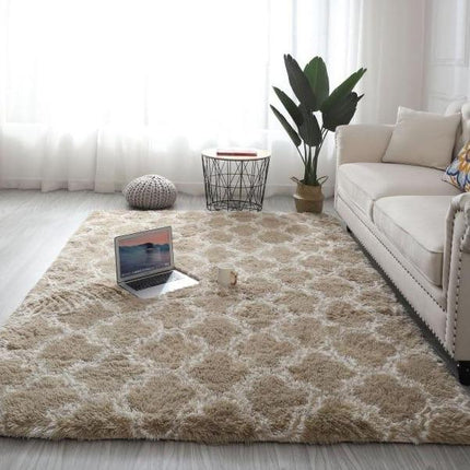 Shaggy gulvtæppe i boheme berber-stil