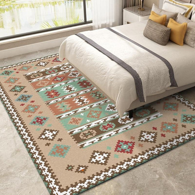 Gulvtæppe til stuen i etnisk stil