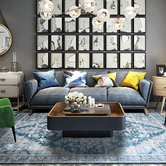 Stort vintage gulvtæppe 200x300 cm