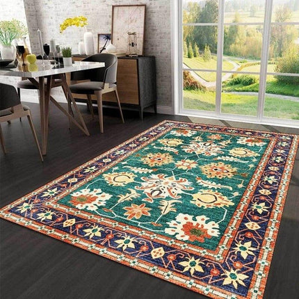 Vintage orientalsk tæppe til spisestuen