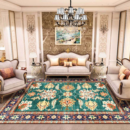 Vintage orientalsk tæppe til spisestuen